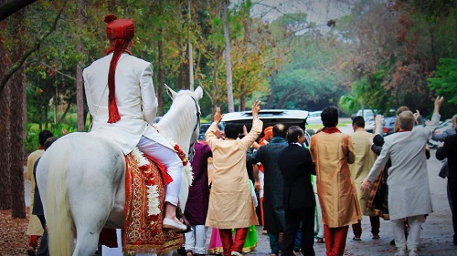# bridegroom had left the procession and ran away